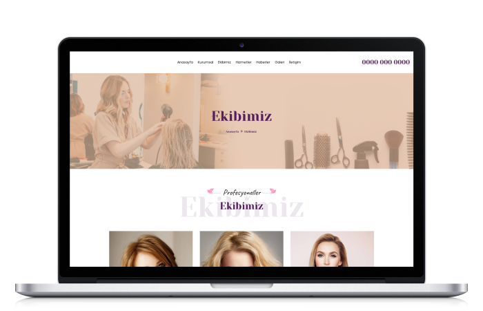 Güzellik Salonu Web Paketi - HS814850