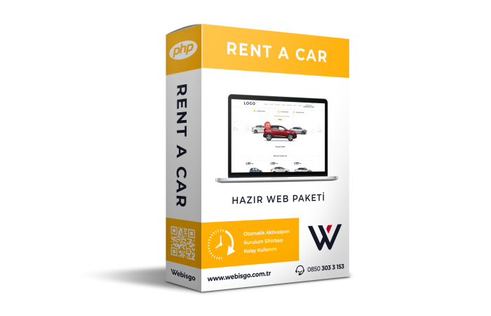 Rent A Car Web Paketi - HS202370