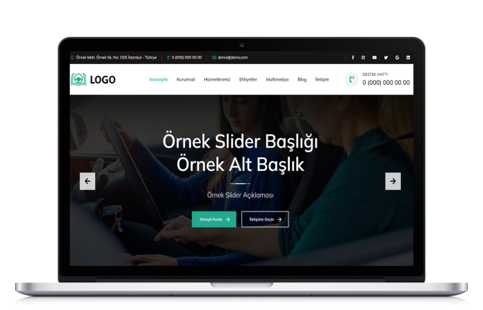 Sürücü Kursu Web Paketi - HS500036