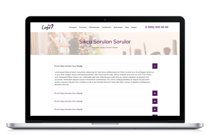 Güzellik Salonu Web Paketi - HS120951