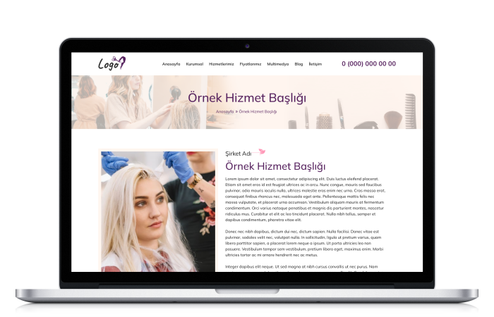 Güzellik Salonu Web Paketi - HS120951